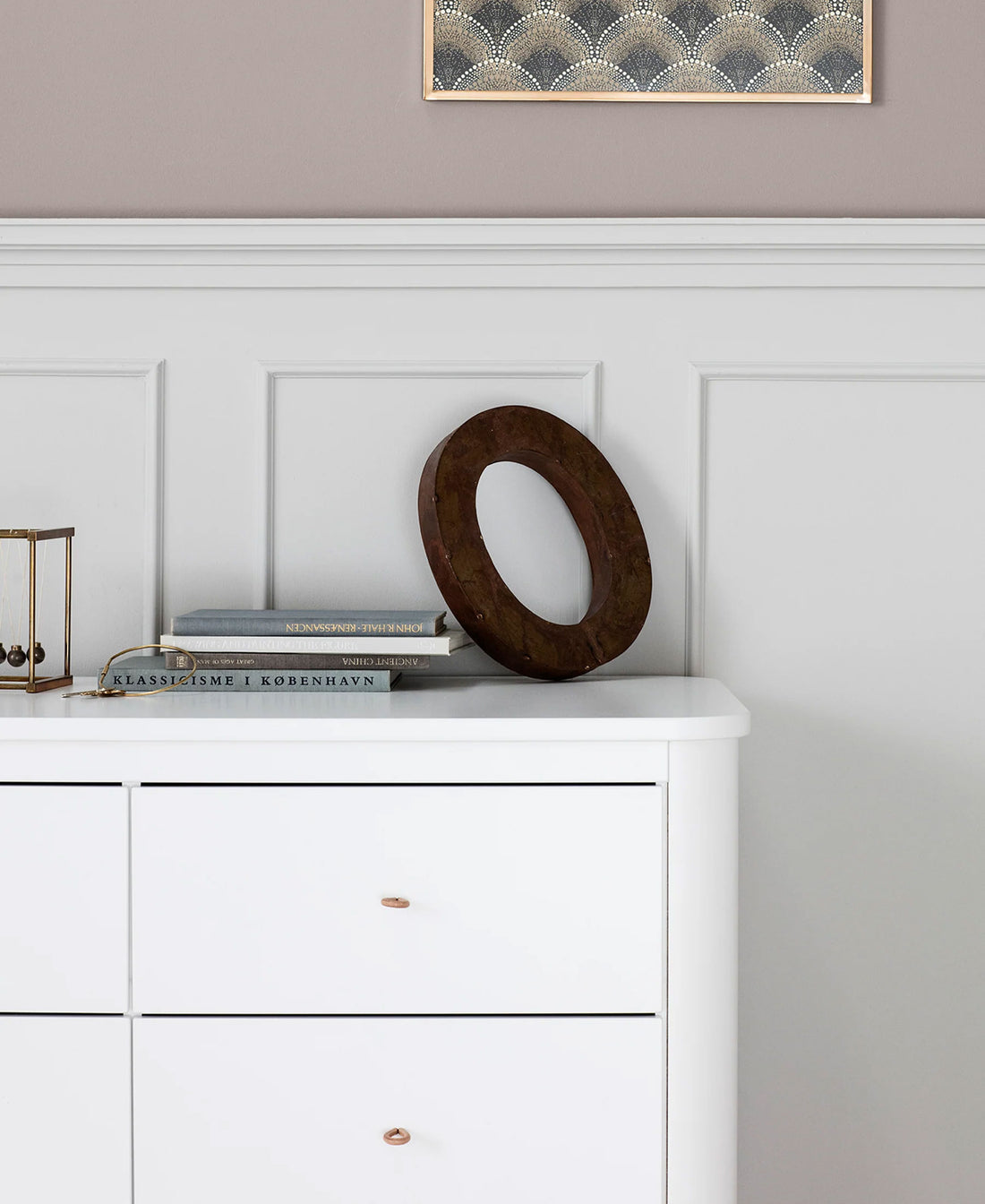 Wood Nursery Dresser 6 Drawers White
