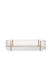 Oliver Furniture Wood Original Floor Bed White/Oak – front view
