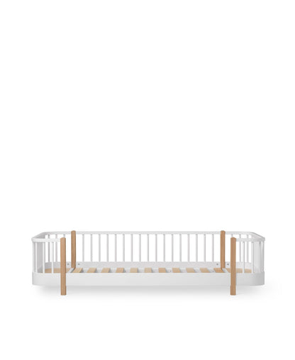 Oliver Furniture Wood Original Floor Bed White/Oak – front view