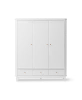 Oliver Furniture Wood Wardrobe 3 Doors, white – product photo