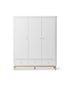 Oliver Furniture Wood Wardrobe 3 Doors, white/oak – product photo