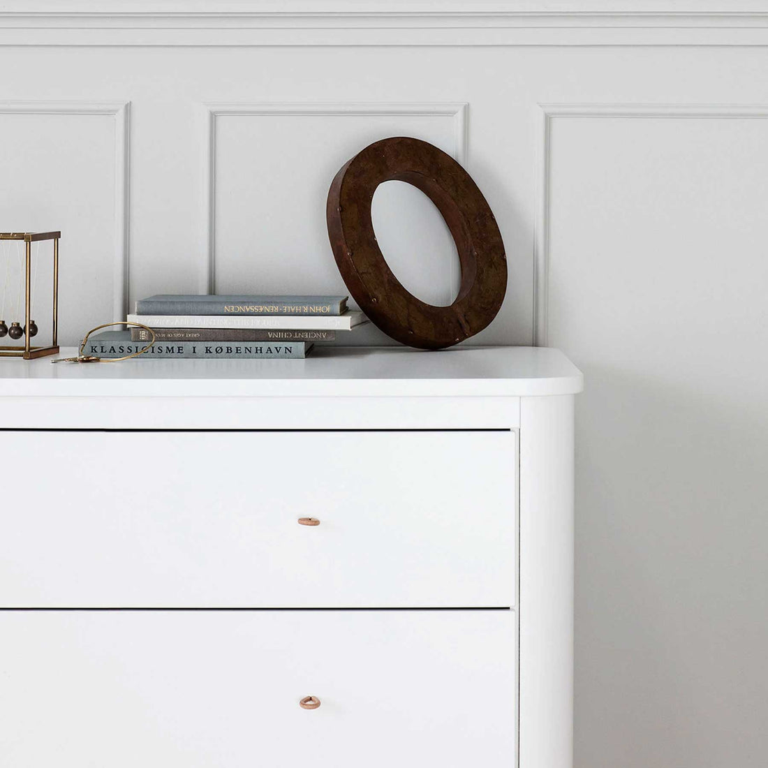 Wood Dresser 3 Drawers White