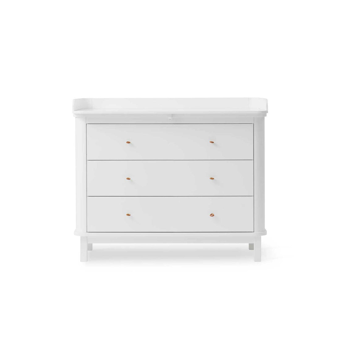 Wood Nursery Dresser 3 Drawers White