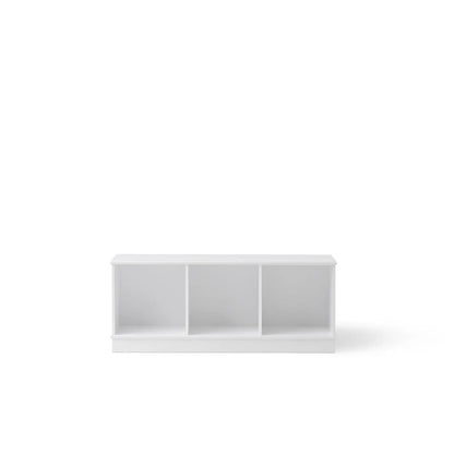 Wood Shelving Unit Horizontal Base 3x1