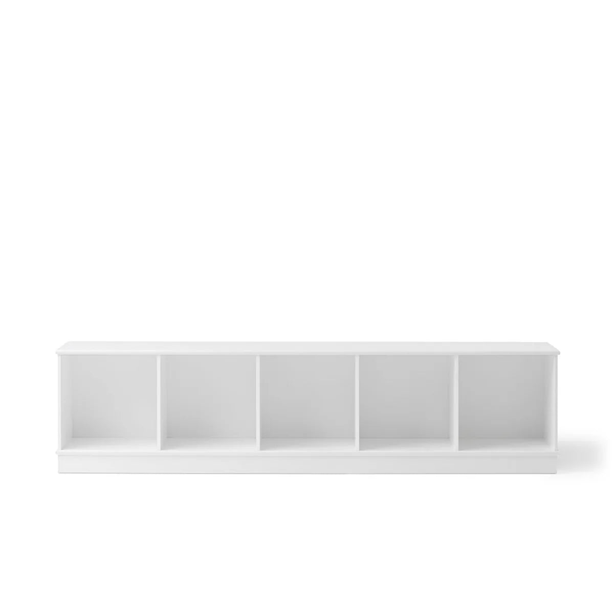 Wood Shelving Unit Horizontal Base 5x1