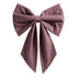 Large handmade fabric bow in cotton, 60x40 cm, plum colour
