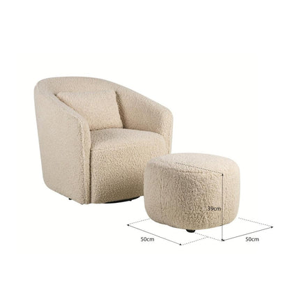 Gomi Ottoman - Cream 