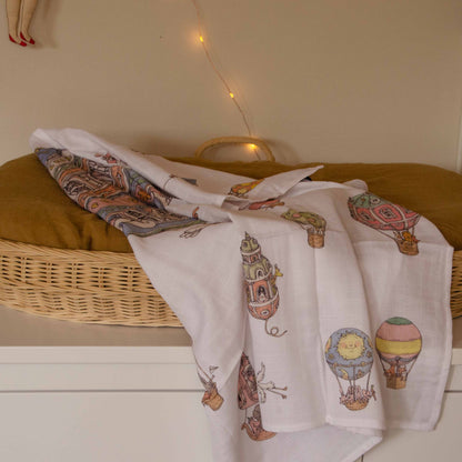 Swaddle Blanket - Hot Air Balloons