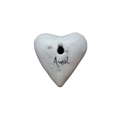 Porcelain alphabet heart with initial – product photo