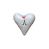 Porcelain alphabet heart with initial – product photo