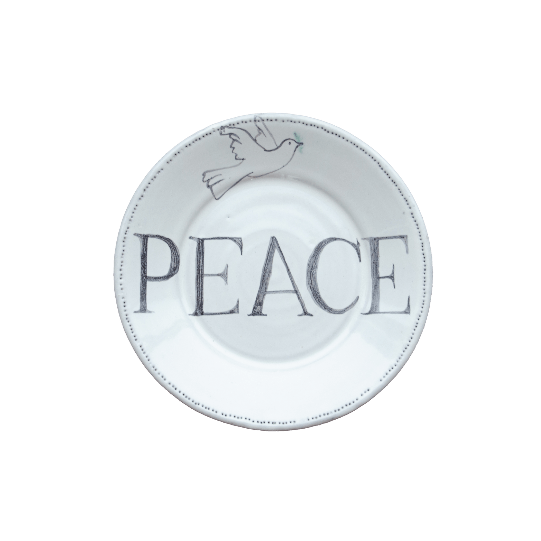 Porcelin Plate Peace