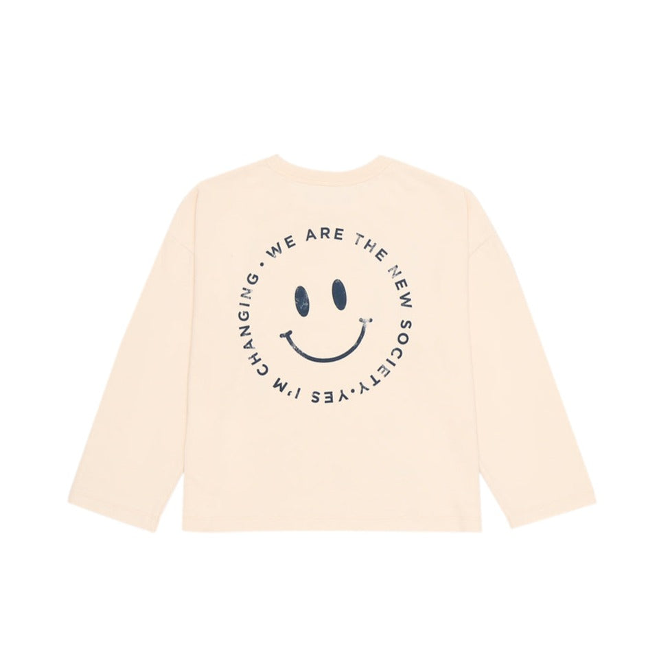 Longsleeve tee Love &amp; Change by the New Society with Smileys