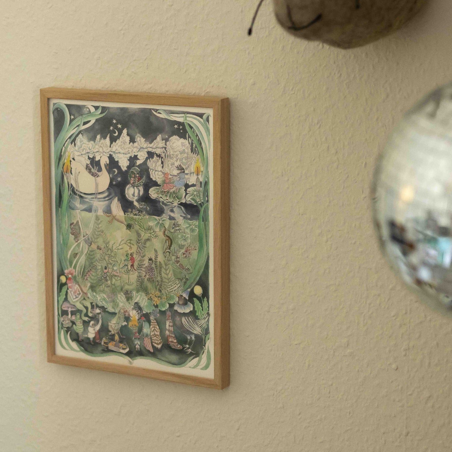 The Pond Dance Nighttime Art Print