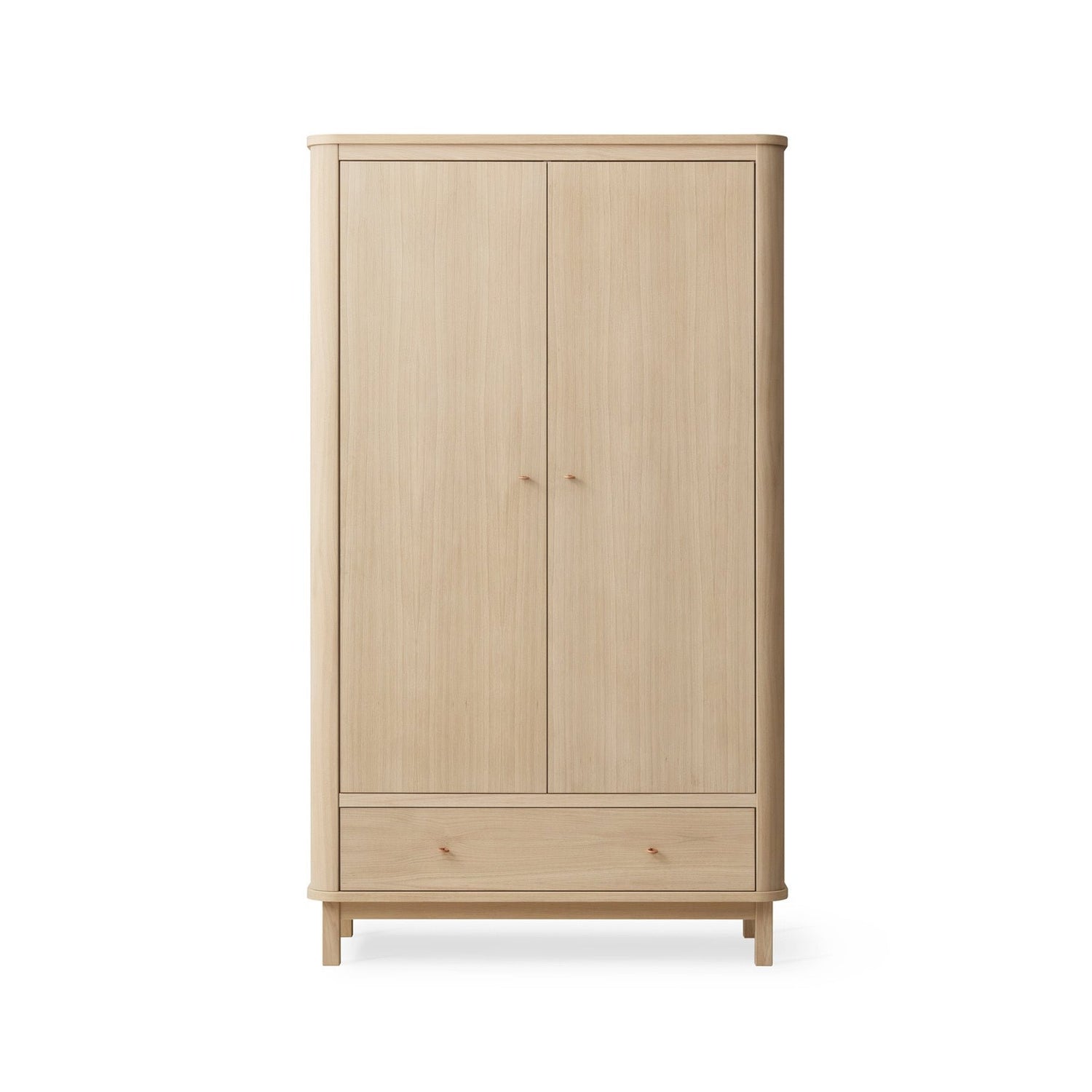 Wood Wardrobe 2 Doors Oak