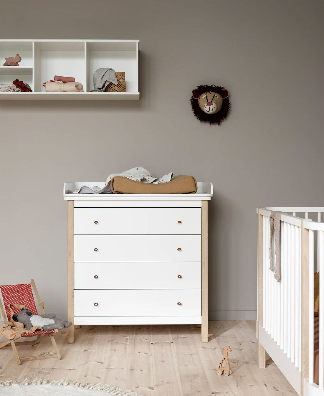 Wood Nursery Dresser Nursery Top White Oak