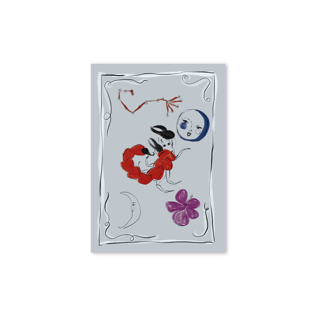 Zodiac Sign Card Scorpio