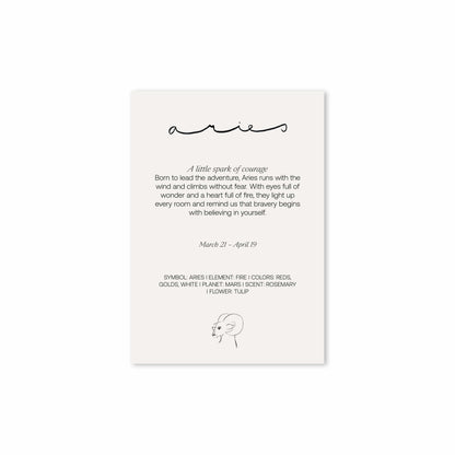 Zodiac Sign Poster Aries