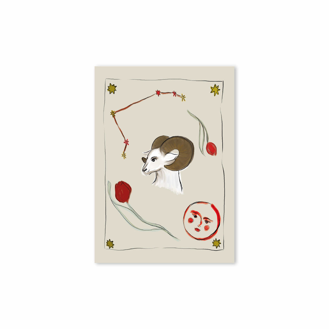 Zodiac Sign Poster Aries