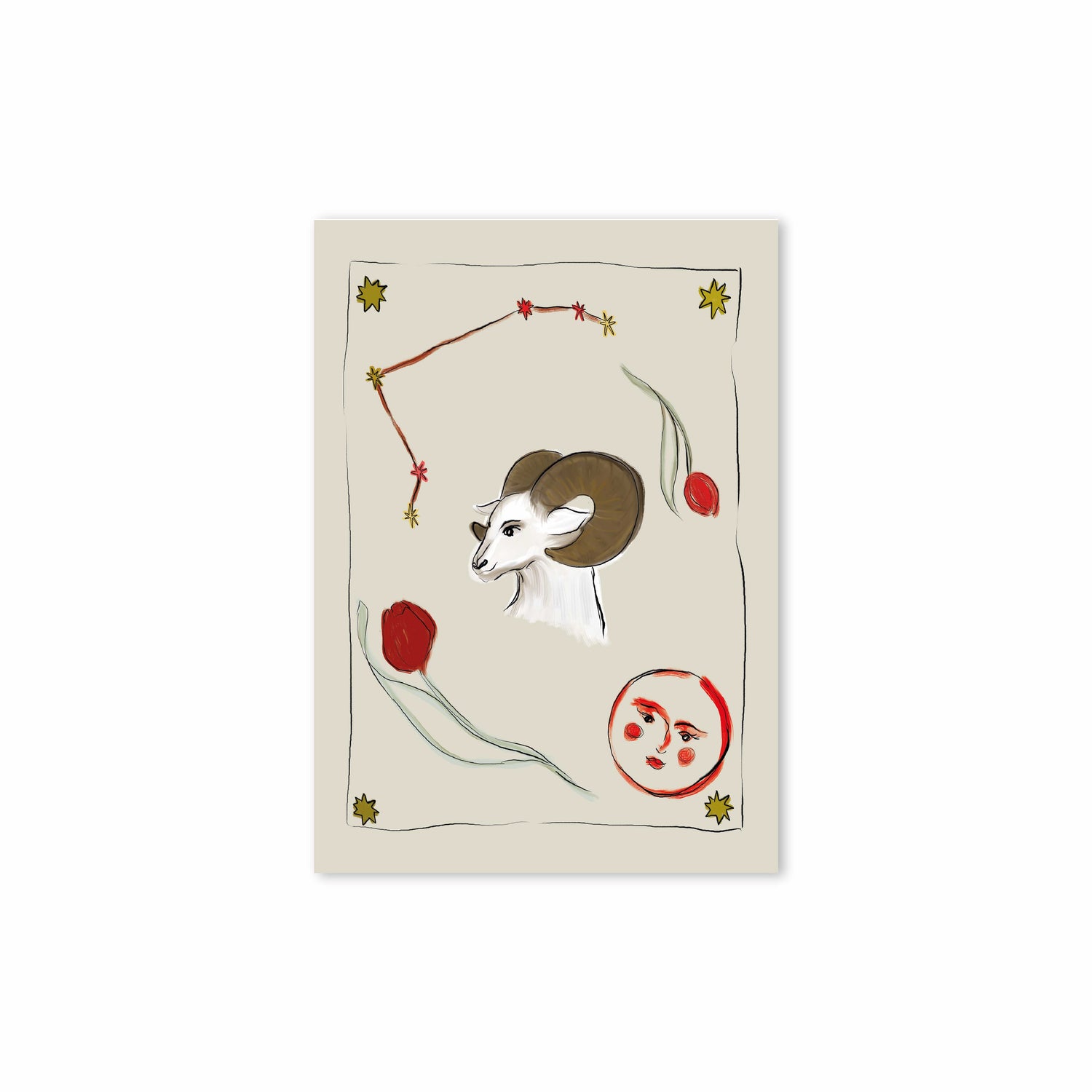 Zodiac Sign Poster Aries