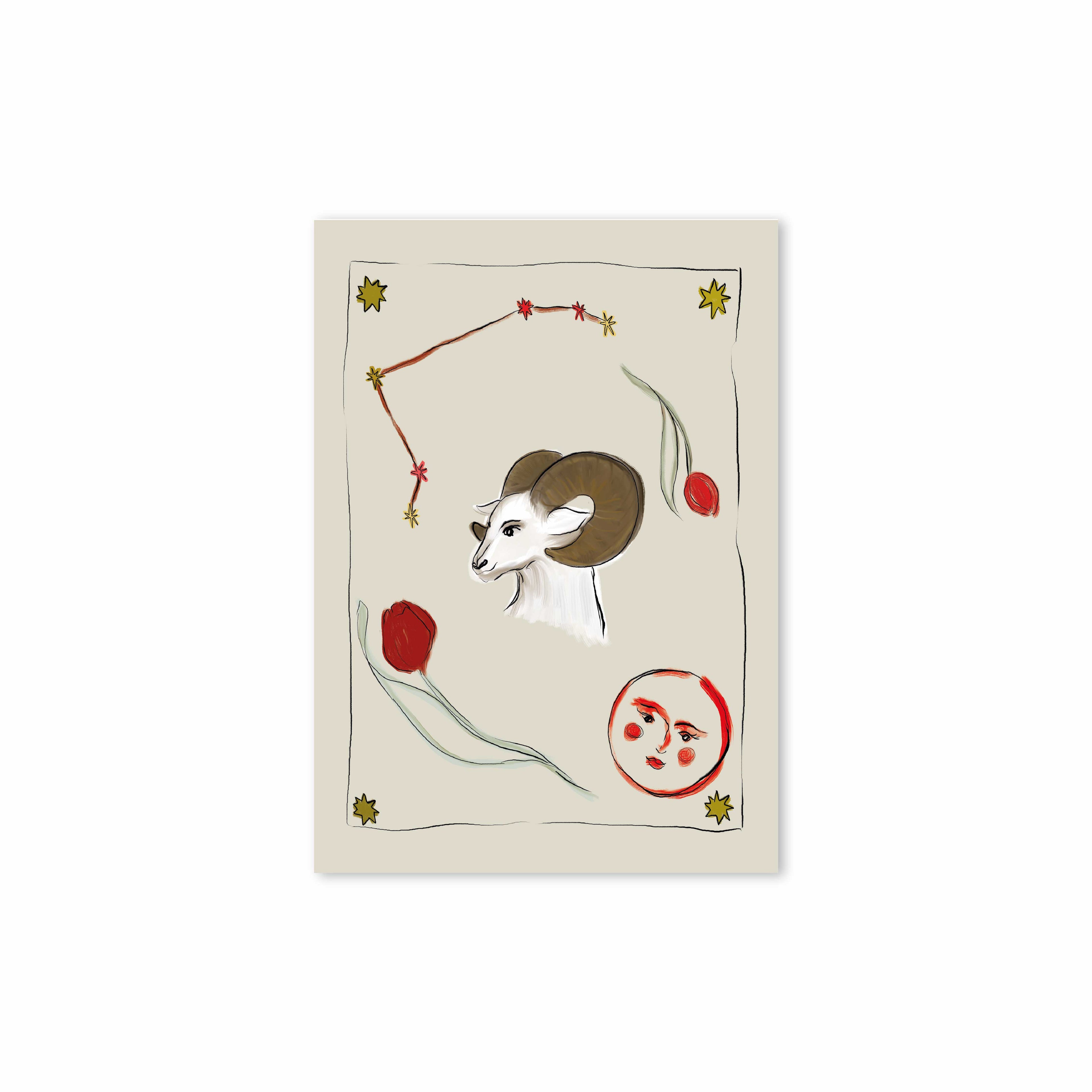 Zodiac Sign Poster Aries