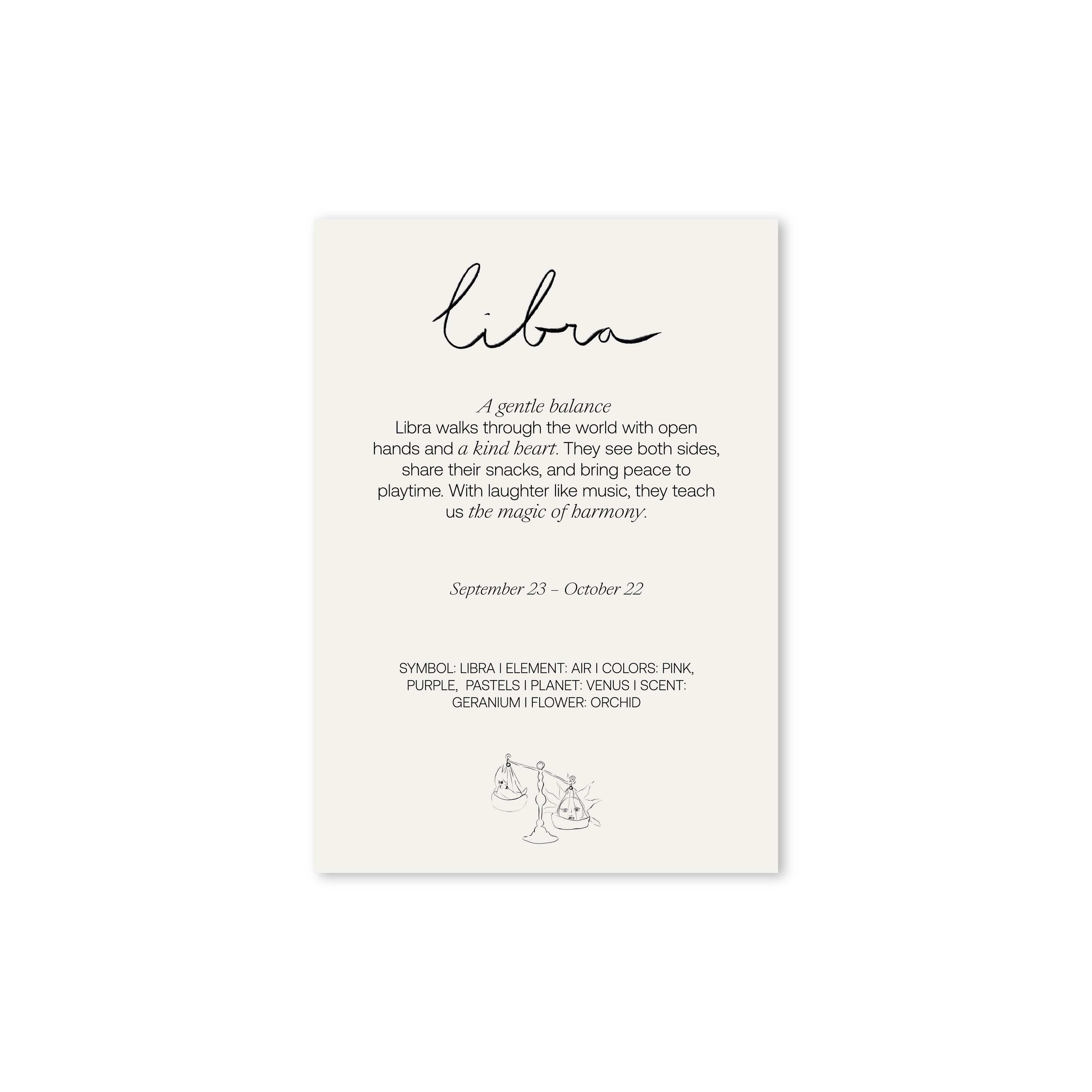 Zodiac Sign Poster Libra
