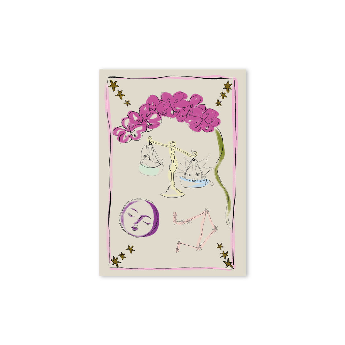 Zodiac Sign Poster Libra