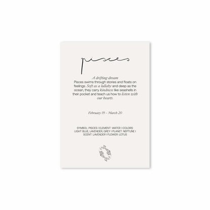 Zodiac Sign Poster Pisces