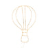 Handgemaakte gouden wandlamp in de vorm van een luchtballon, met koperkleurige LED-verlichting, Zoé Rumeau — sfeervol nachtlampje voor de kinderkamer.