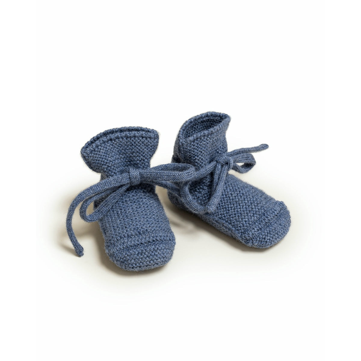 Hvid Baby Booties Denim – merino wool baby booties, photo 2