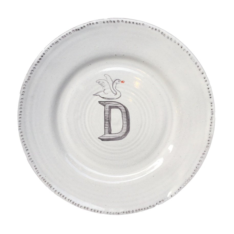 Alphabet Plate Swan – product photo