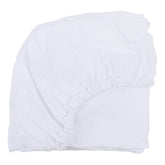 Linen Changing Pad Cover Blanc – product photo