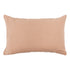 Hazel & George Linen Pillow Cover in Cinnamon, a rectangular linen pillow with an envelope closure, on a white background