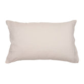 Hazel & George Linen Pillow Cover in Craie, a rectangular linen pillow with an envelope closure, on a white background