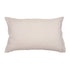 Hazel & George Linen Pillow Cover in Craie, a rectangular linen pillow with an envelope closure, on a white background