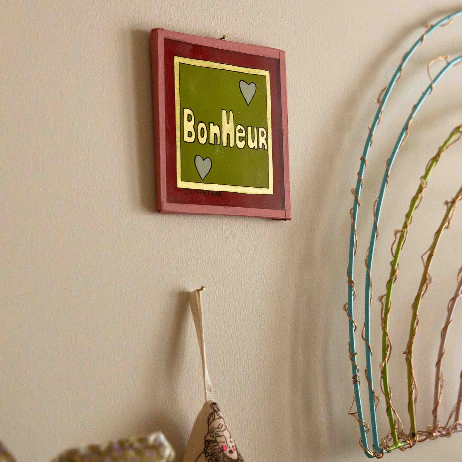 Bonheur Green Painting - Mini