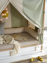 Oliver Furniture Canopy For Camp Bed Circus Green/Undyed – detail view