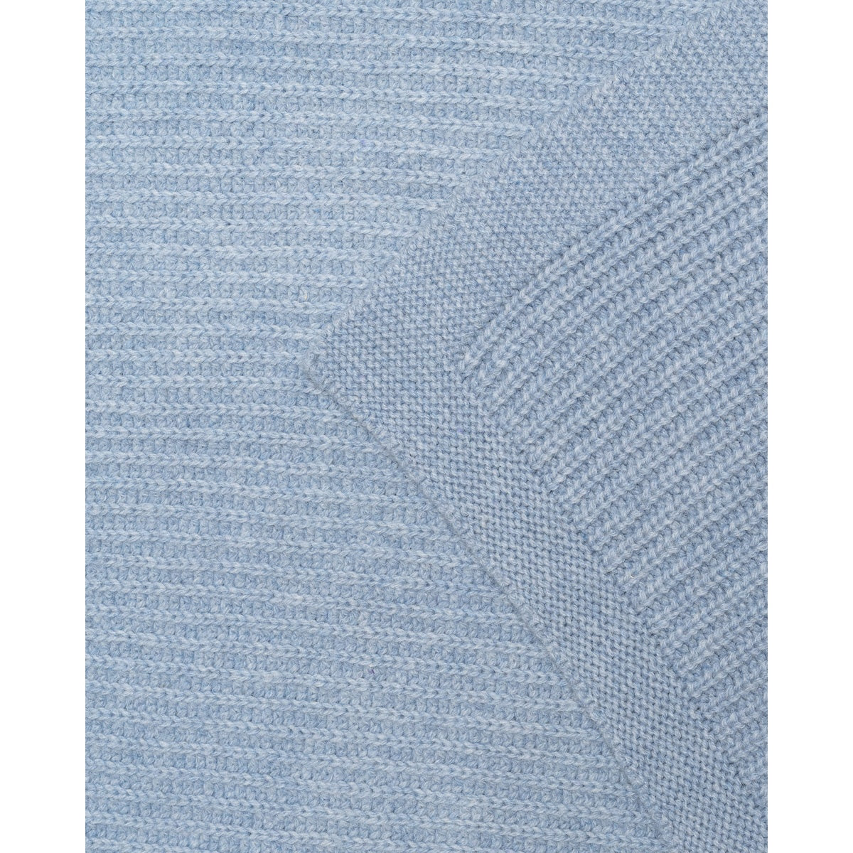 Hvid Kiki Blanket Frost Blue – merino lambswool baby blanket, photo 3