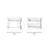 Oliver Furniture Wood Conversion Set, Mini+ low loft bed to low bunk bed, white – product photo