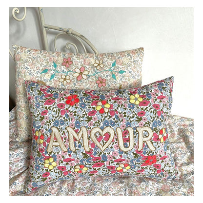 Amour Cushion GField Flowers Pastel