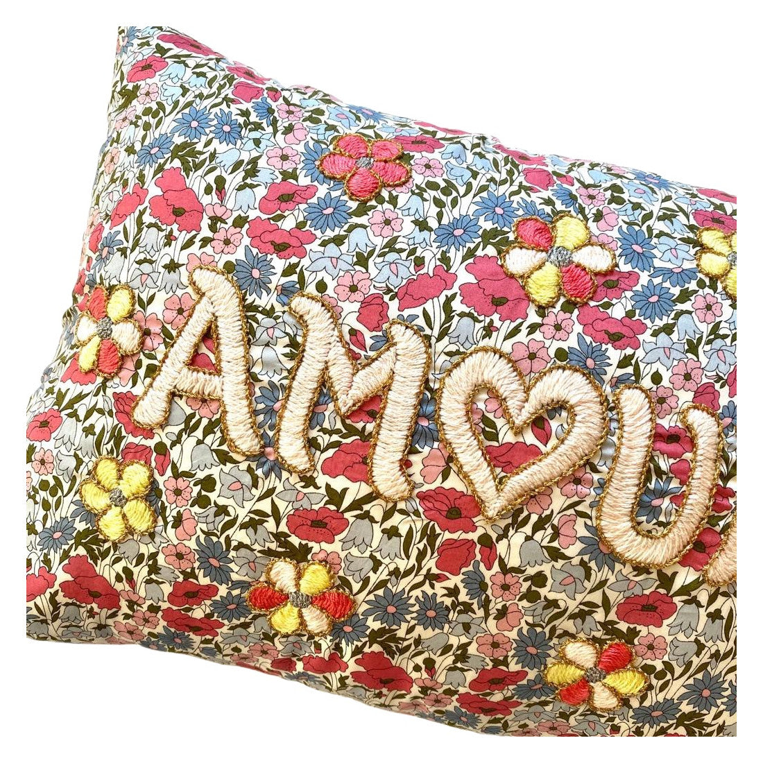 Amour Cushion GField Flowers Pastel