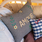 CSAO Amour Cushion in Blue Check print