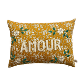 CSAO embroidered cushion amour in gold