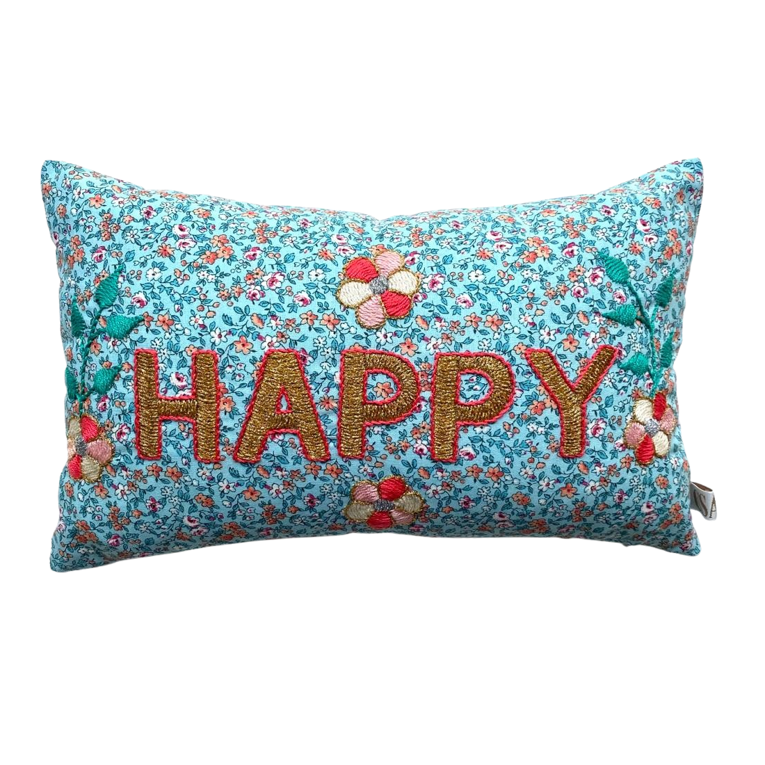 Happy Mini Cushion Gold 20x30