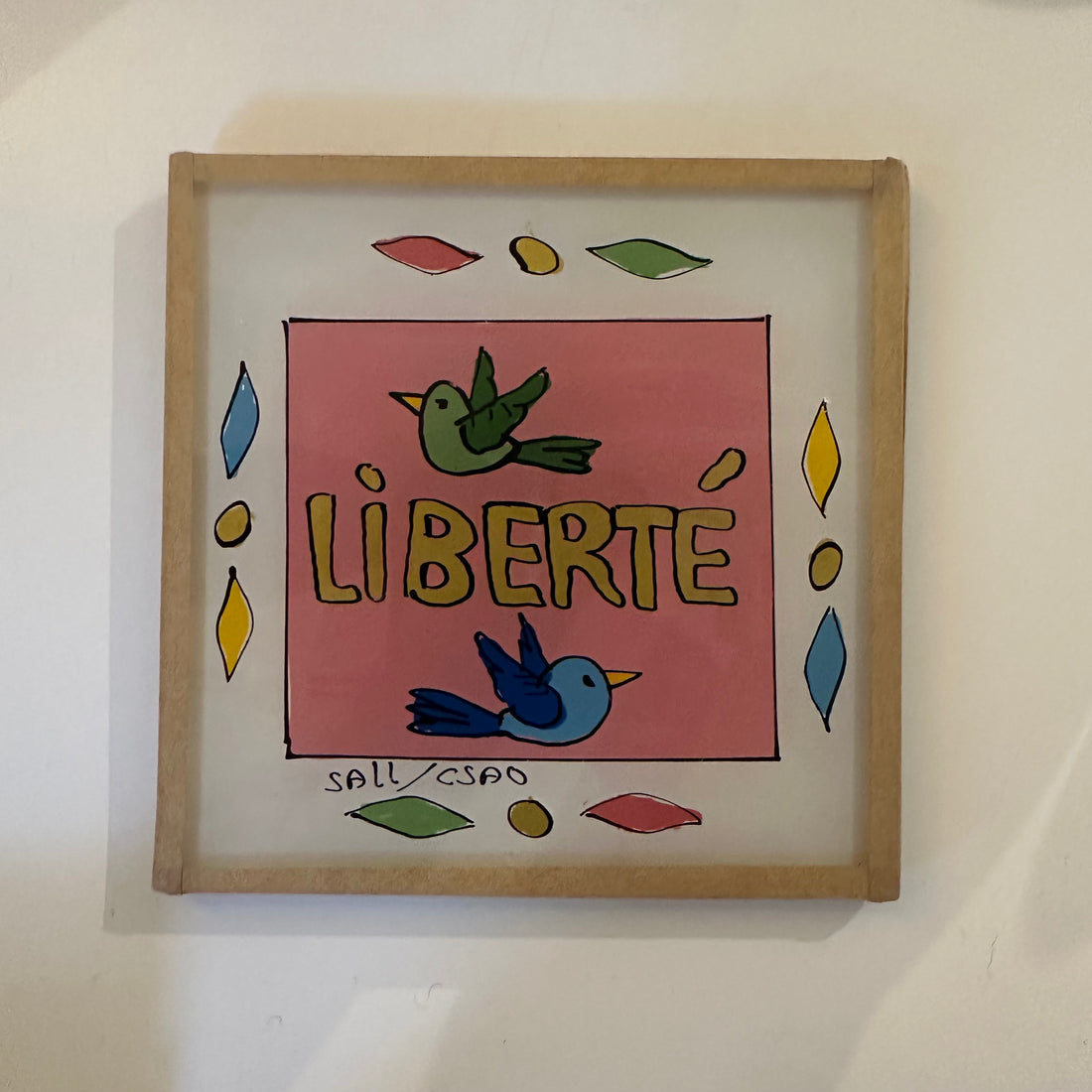 Liberté Pink Painting - Mini