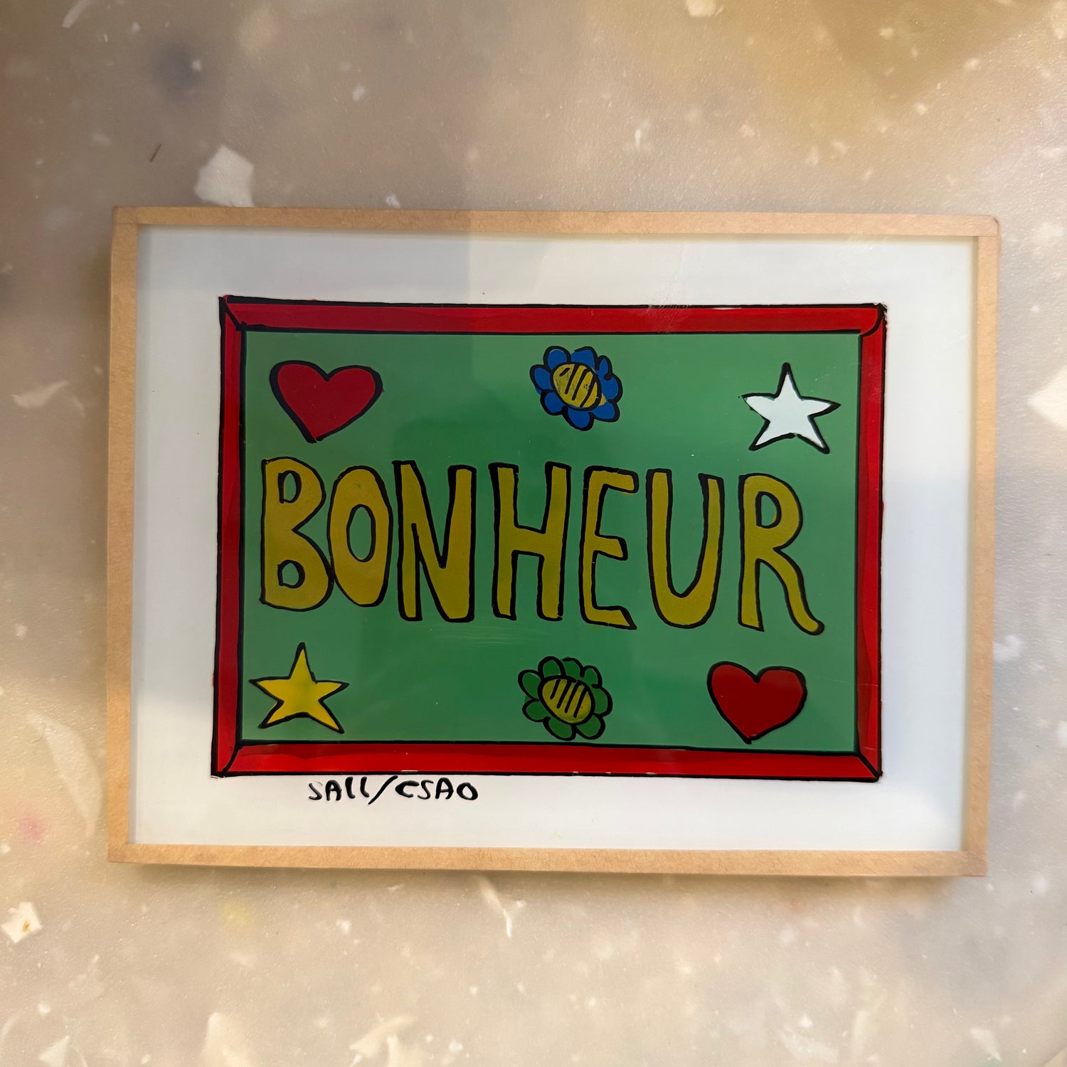 Bonheur Painting Green - Midi