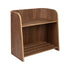 Curve Lab Small Curvy Bookcase Walnut – Montessori bookcase in walnut plywood