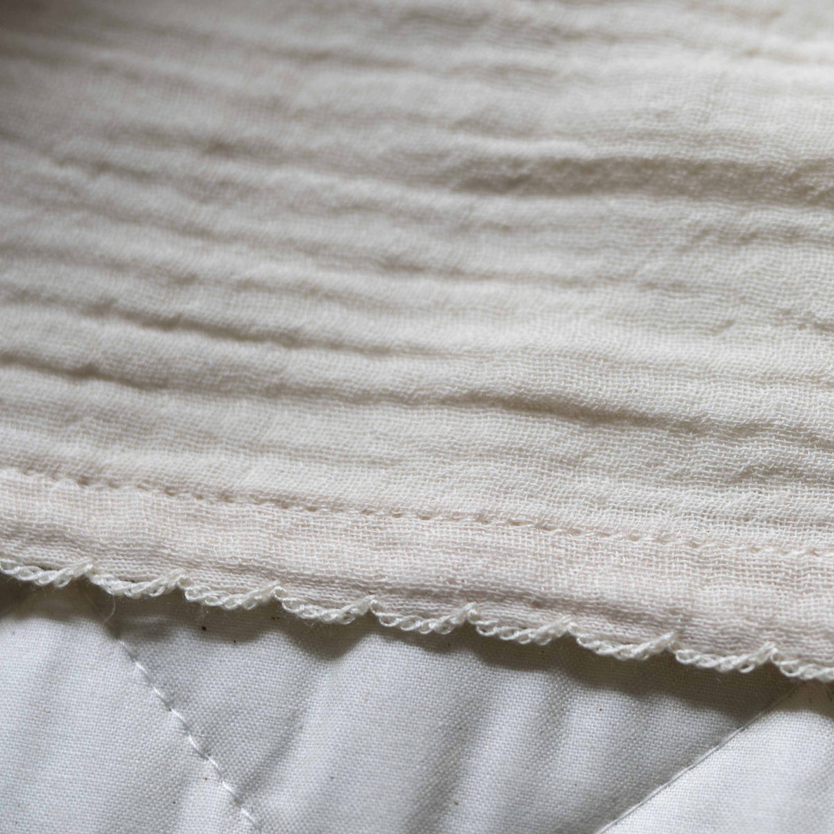 Set of 3 folded muslin cloths by Dear April in the Pure Nature print