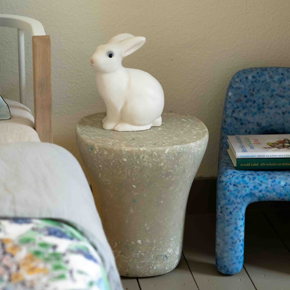 EcoBirdy Judy Side Table in Faded White, product photo