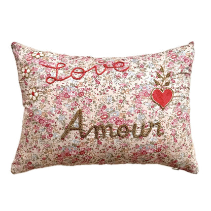 Amour Cushion Pink Heart
