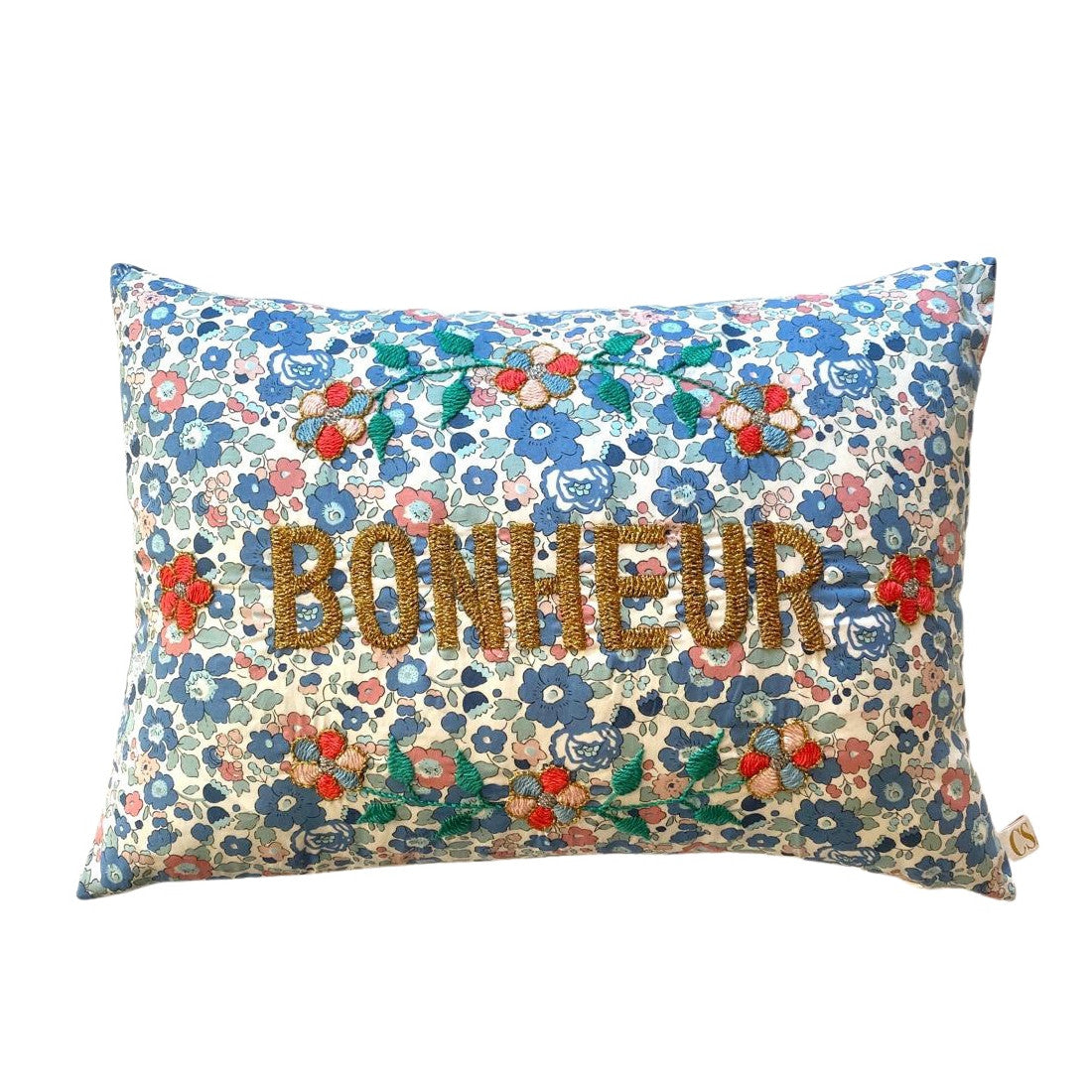 Bonheur Cushion Blue Flowers